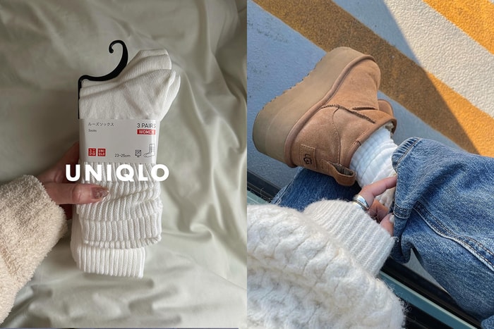 當個時髦的日系女生:UNIQLO 推出鬆垮襪,將復古可愛加入穿搭中!