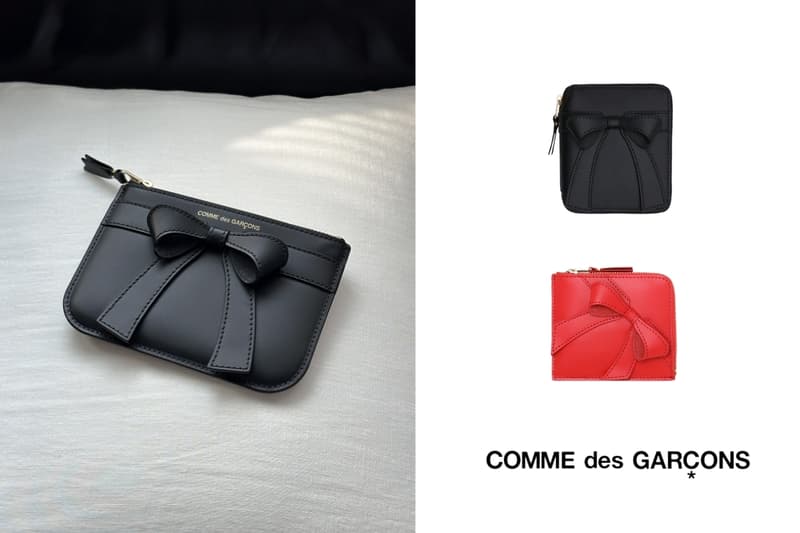 COMME des GARÇONS 超可愛蝴蝶結錢包,日韓博主瘋狂洗版!