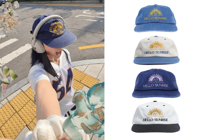 韓女愛牌 Hello Sunrise 進駐台灣!戴上小臉必備「美式刺繡帽」,用鮮明色調點亮一天!