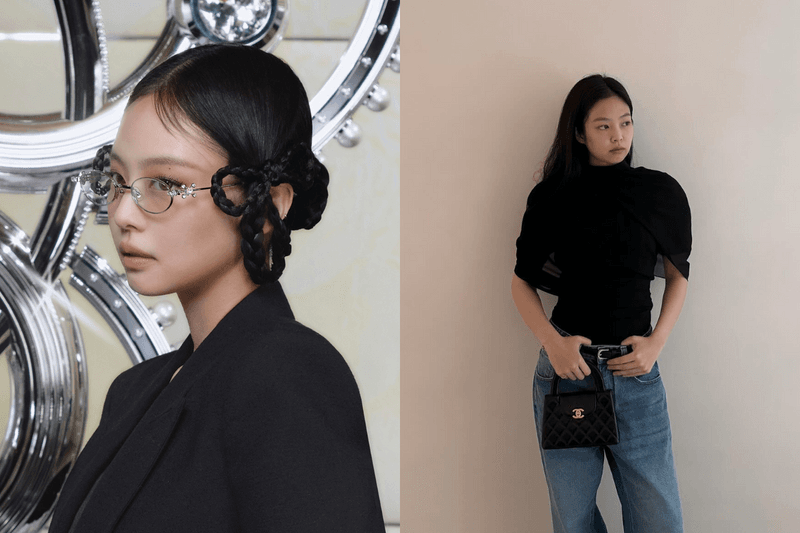 一身西裝＋蕾絲裙現身 Gentle Monster，Jennie 的絕美編髮成為關注焦點！