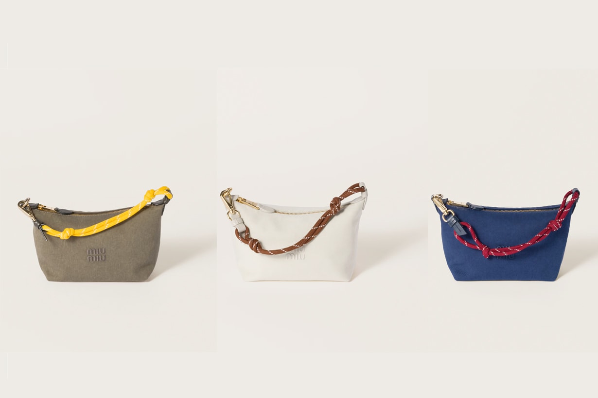 miu miu affordable handbag pouch bucket minibag 2025 new Gabardine nappa