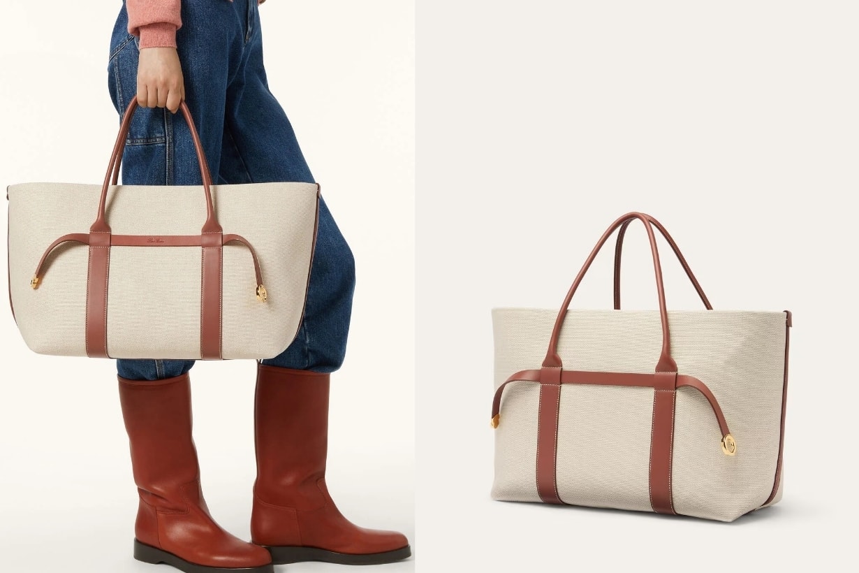 Loro Piana 推出優雅大容量 Ghiera Shopper 托特包,設有 2 種袋形隨你變換!