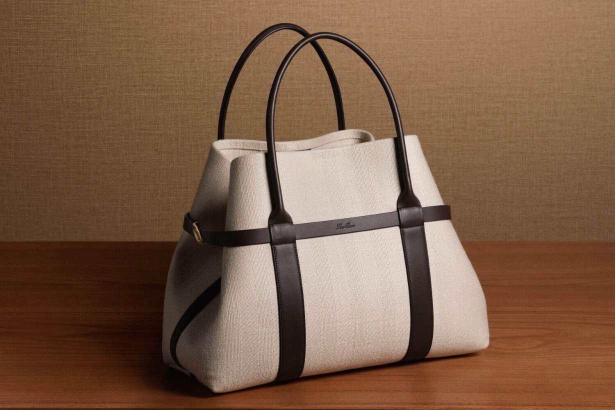 Loro Piana 推出優雅大容量 Ghiera Shopper 托特包,設有 2 種袋形隨你變換!