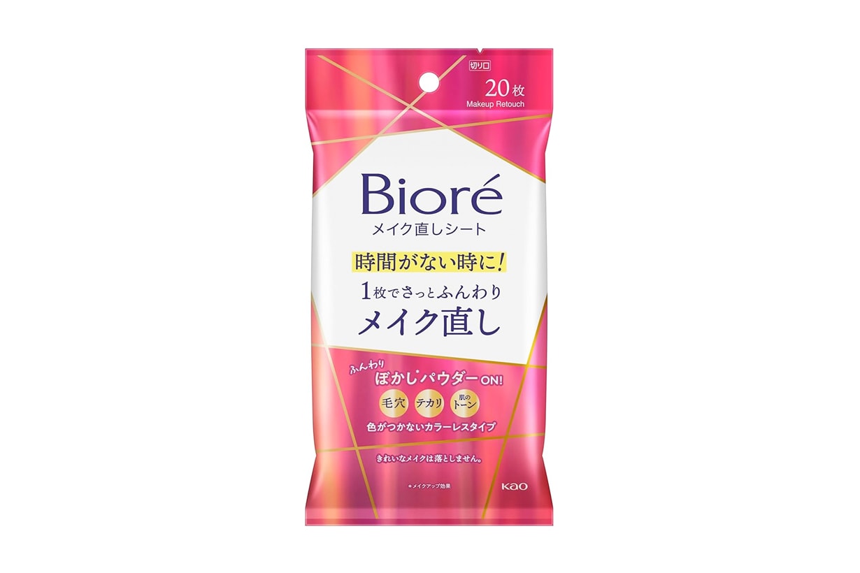 Bioré makeup sheet touch up keep on popular sns japan