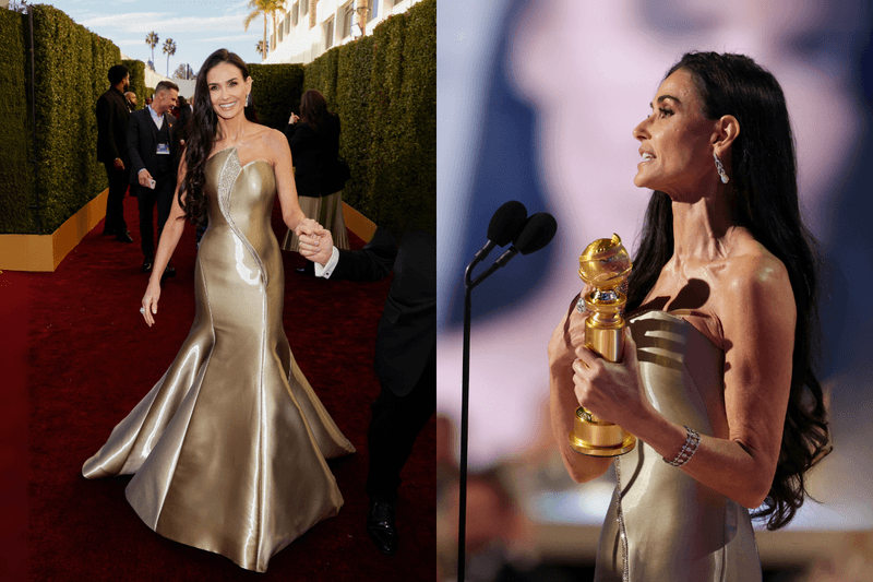 Demi Moore 出道 45 年:曾經的得獎絕緣體,終於拿下金球獎最佳女演員!