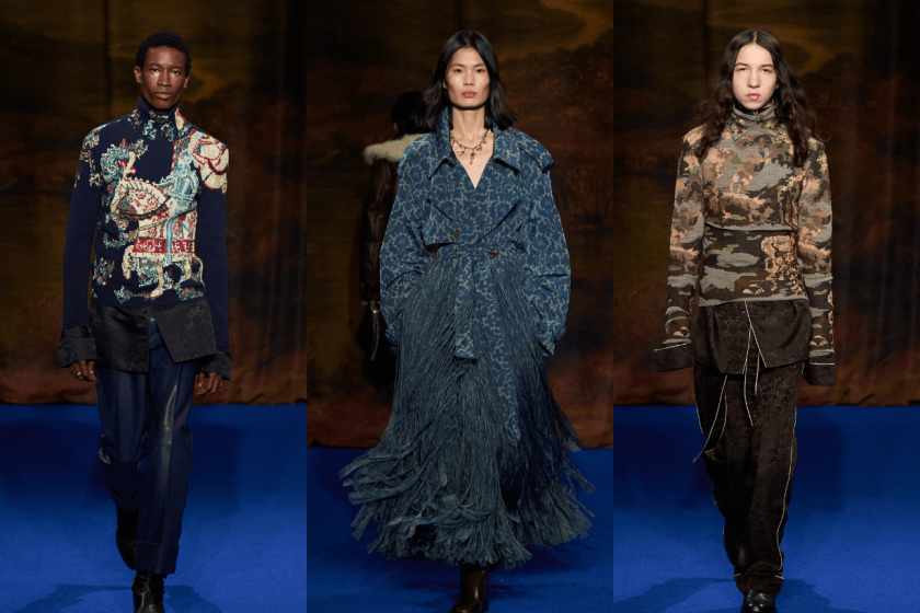 #NYFW:Burberry 除了格紋還有什麼?FW25 走進古典莊園,絲絨緞、羽狀流蘇、掛毯印花...新元素出現!
