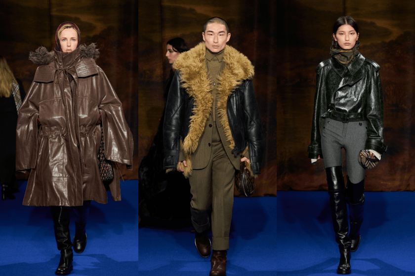 #NYFW:Burberry 除了格紋還有什麼?FW25 走進古典莊園,絲絨緞、羽狀流蘇、掛毯印花...新元素出現!