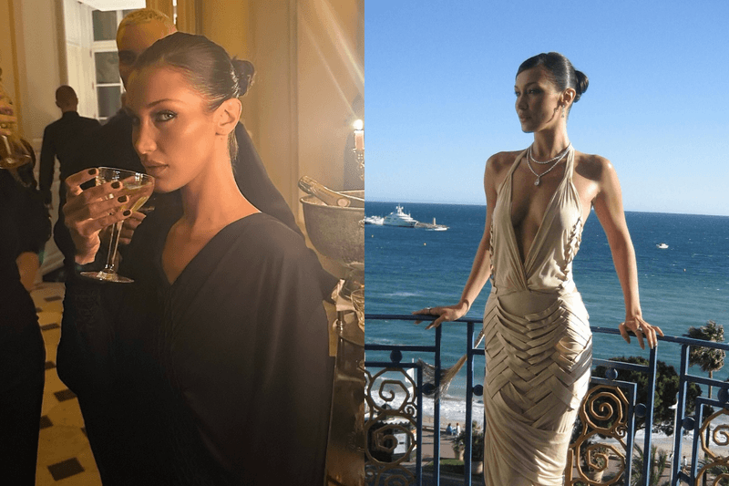 Bella Hadid 5 Minute beauty Routine Makeup item GRWM