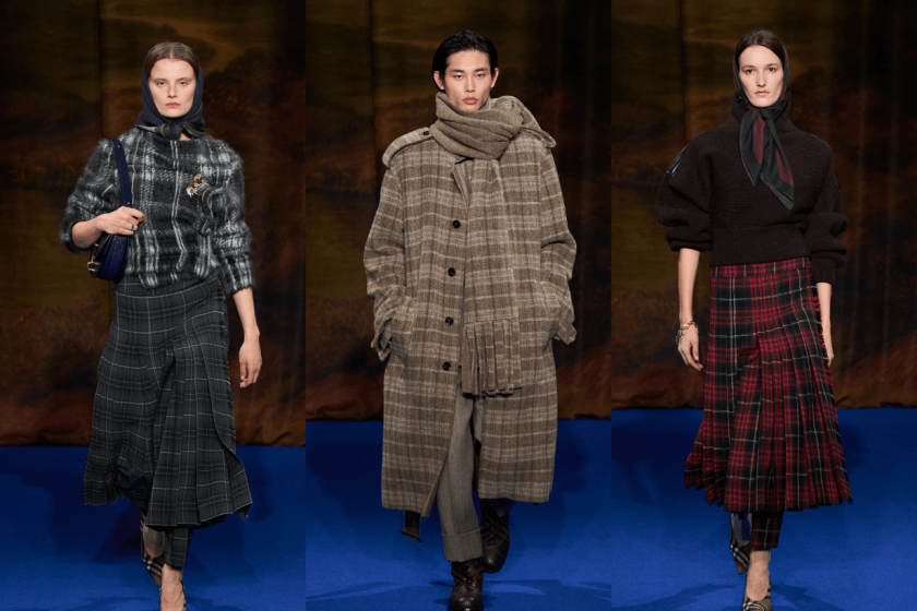 #NYFW:Burberry 除了格紋還有什麼?FW25 走進古典莊園,絲絨緞、羽狀流蘇、掛毯印花...新元素出現!