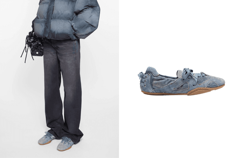 Acne Studios Lace-up leather shoes Balletcore 