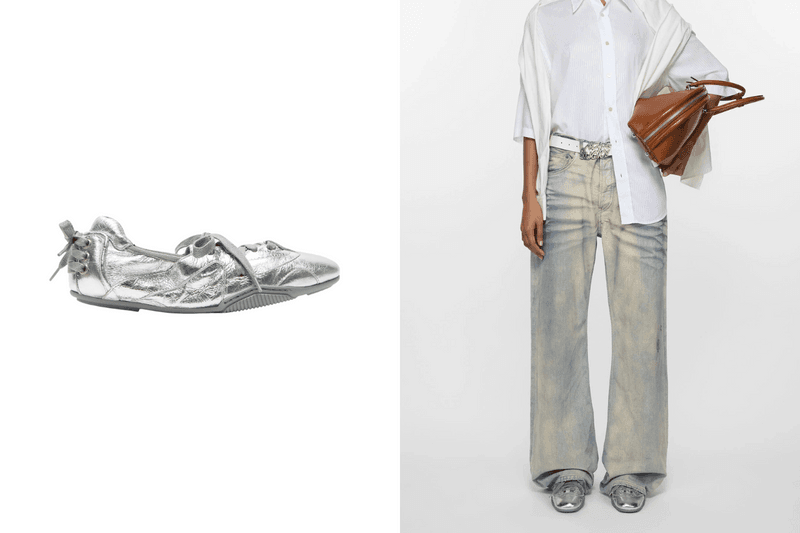 Acne Studios Lace-up leather shoes Balletcore 