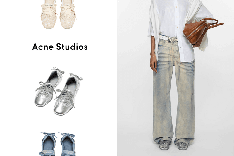 Acne Studios Lace-up leather shoes Balletcore