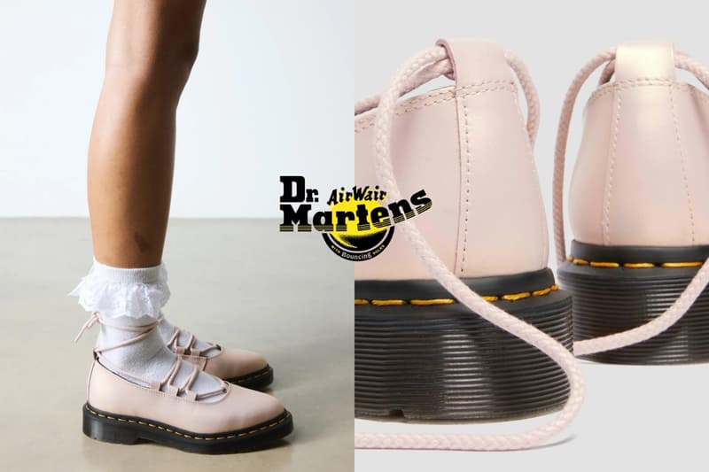 Dr.Martens 全新增高芭蕾舞皮鞋，珠光粉色可愛得犯規！