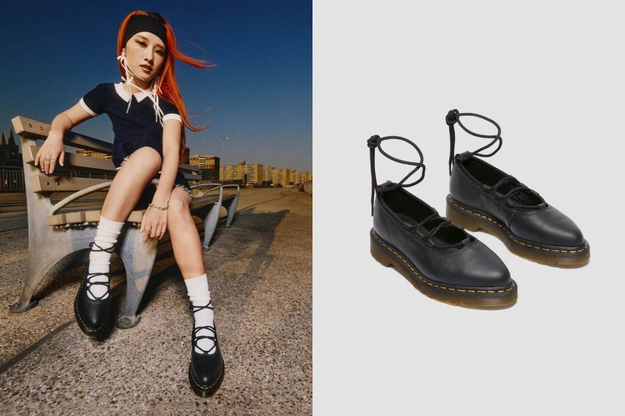 Dr.Martens 全新增高芭蕾舞皮鞋，珠光粉色可愛得犯規！