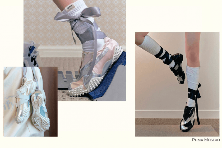 必入芭蕾風波鞋再+1:PUMA Mostro X GLOWNY 韓國限定新聯名,穿上秒變叛逆氣質少女!