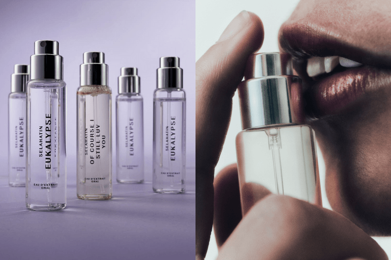 Fragrance brand little things Solid Perfume spray Candle Holder Satin Oil