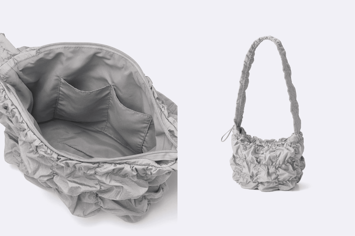 GU Gathered shoulder bag