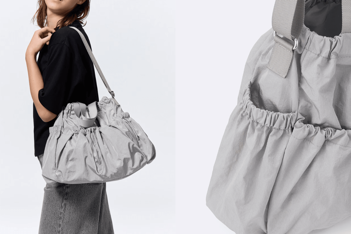 GU Gathered shoulder bag