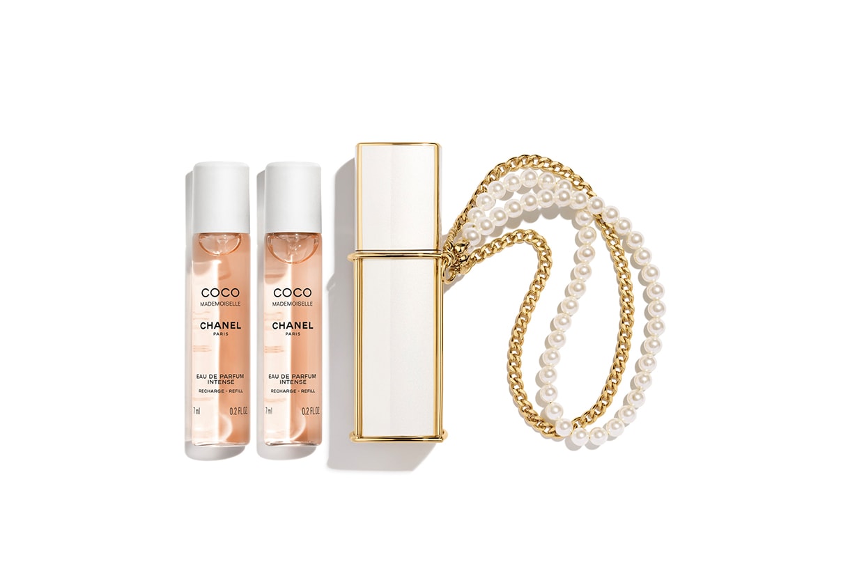 chanel coco mademoiselle eau de parfum twist and spray set Whitney Peak campaign release