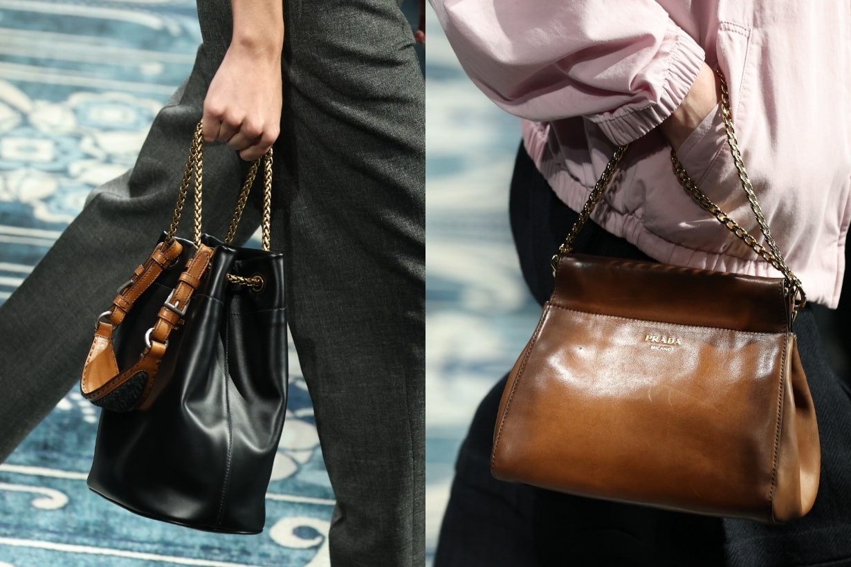 Prada 25 秋冬秀場:尼龍法棍、麂皮保齡球手袋…今季的 It Bag 搶先預覽!