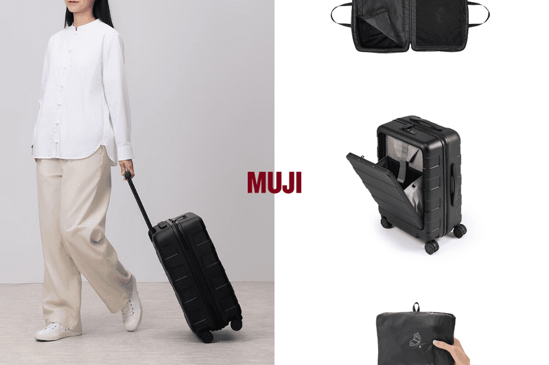 MUJI Labo Aluminum alloy suitcase Front Opening luggage