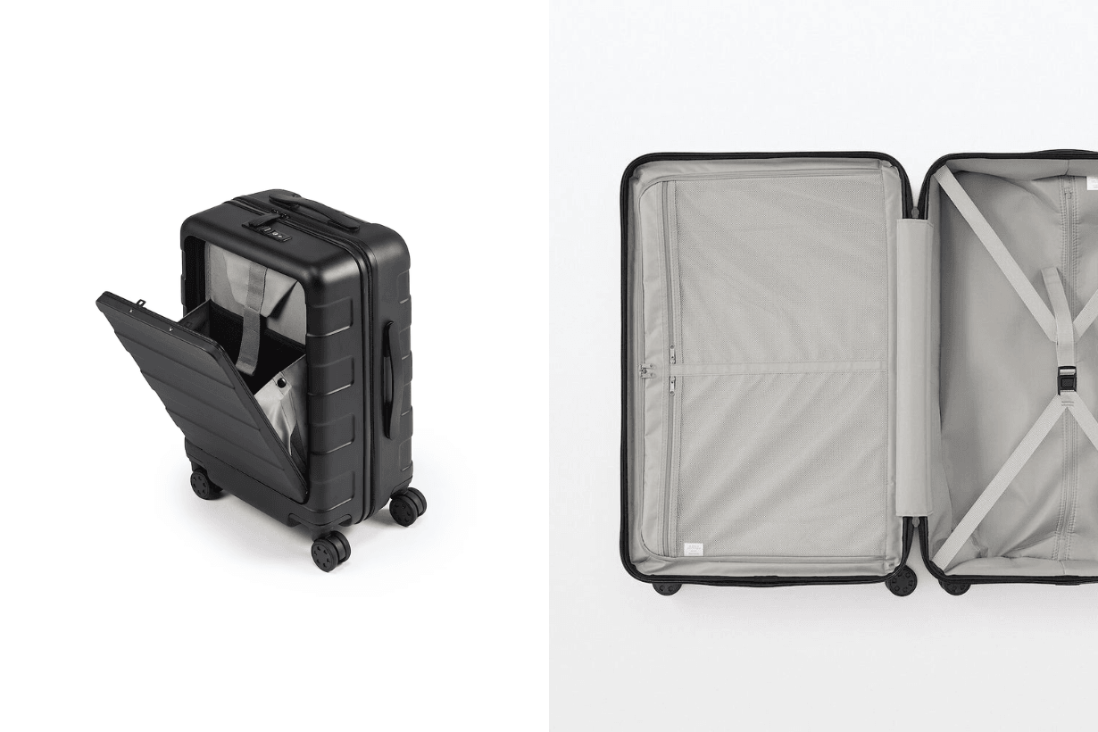MUJI Labo Aluminum alloy suitcase Front Opening luggage
