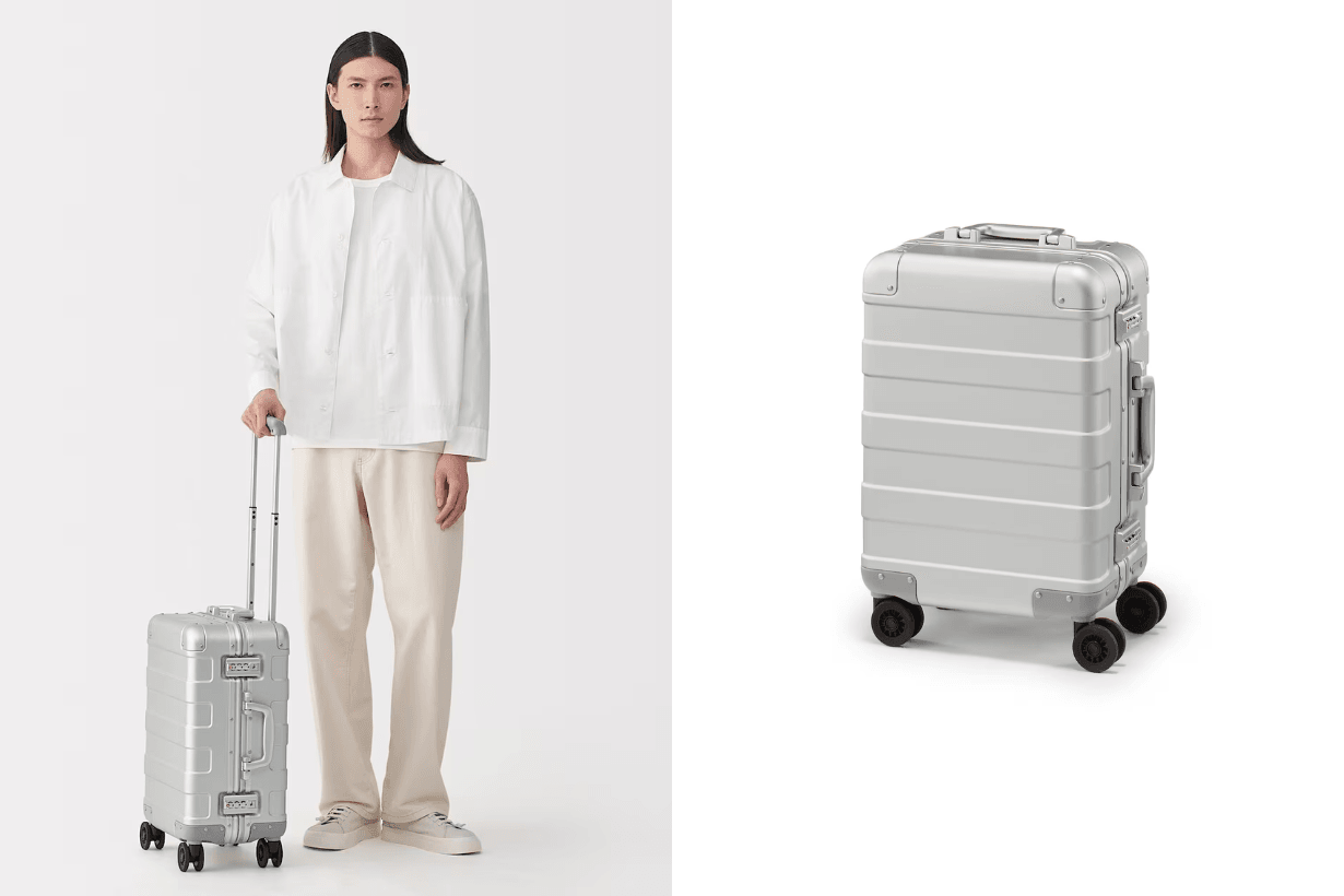 MUJI Labo Aluminum alloy suitcase Front Opening luggage