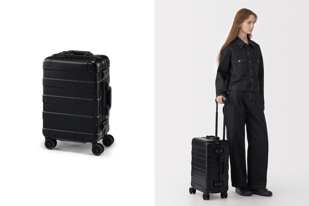 MUJI Labo Aluminum alloy suitcase Front Opening luggage