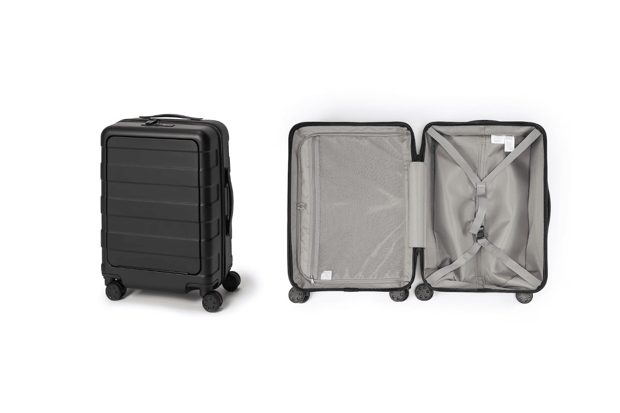 MUJI Labo Aluminum alloy suitcase Front Opening luggage