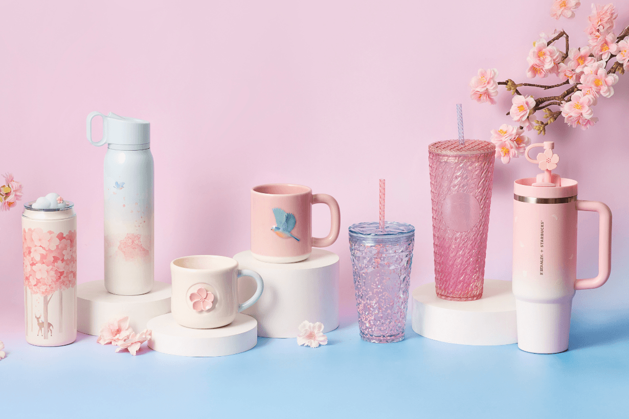 Starbucks Cherry blossoms sakura pink mug thermos flask 2025 release