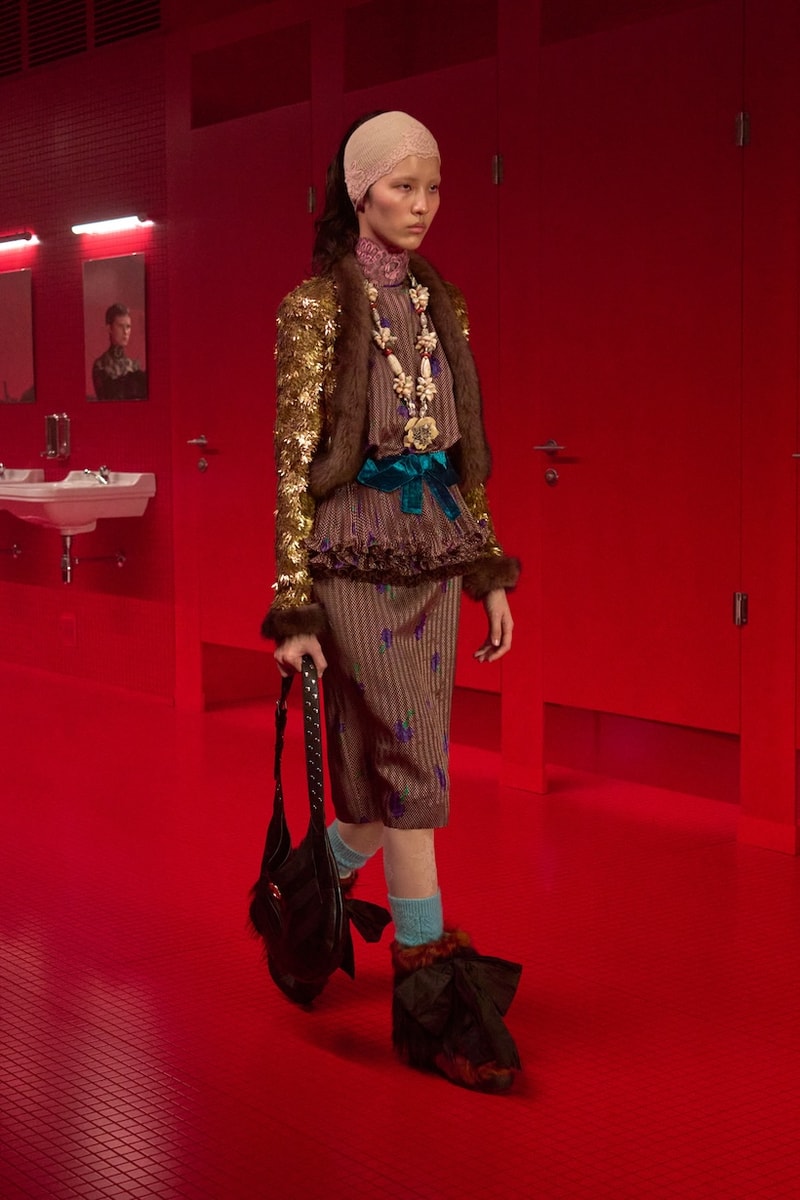 valentino vans paris 2025 fall winter runway toilet highlight