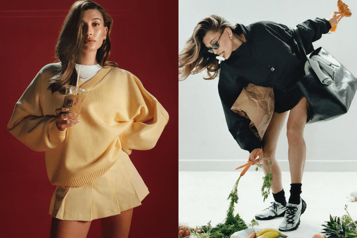 街拍女王也超愛穿:Hailey Bieber x FILA 聯名系列開賣!90 年代復古運動風,時髦又有鬆弛感!