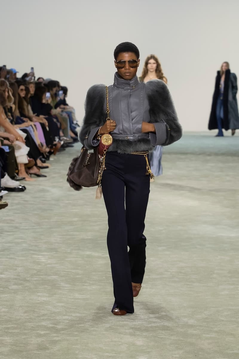 Chloé 2025 fall winter runway paris pfw Chemena Kamali detail