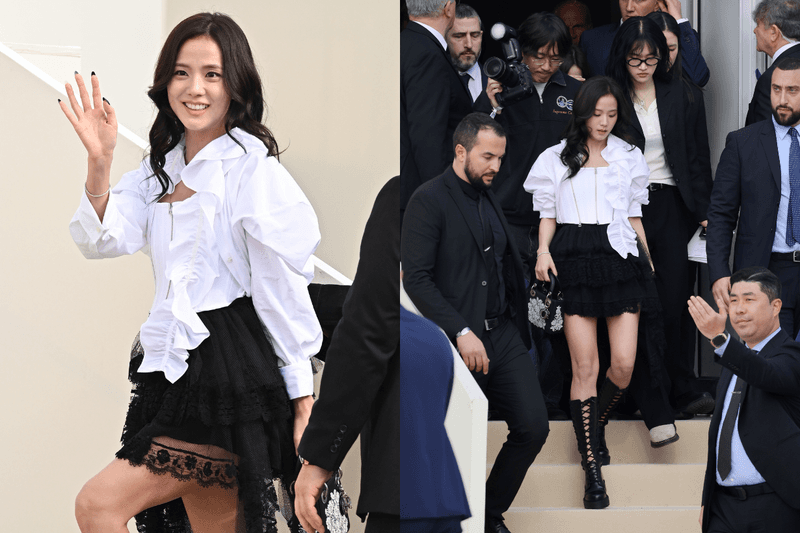 Jisoo Dior front row Le Grand Diner du Louvre style