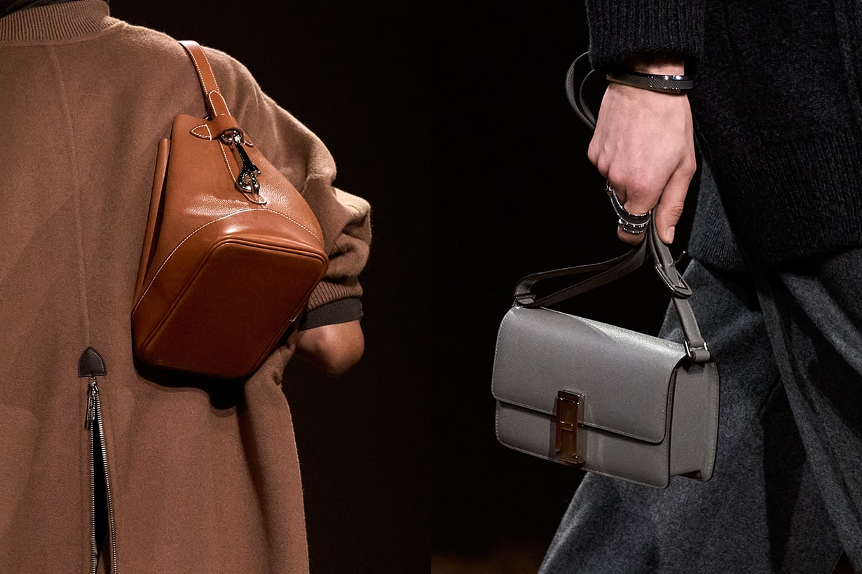 Hermès 2025 fall winter paris fashion runway detail handbags show