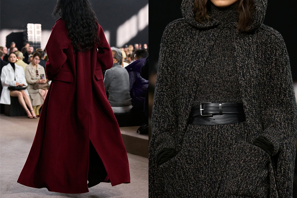 max mara 2025 fall winter milan fashion week runway details