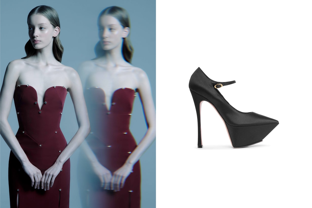 jennie billboard red carpet look gown jewelry makeup details ruby
