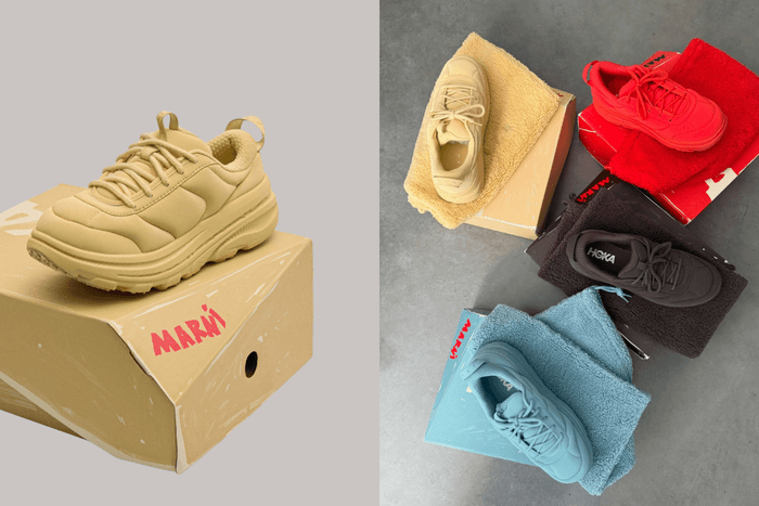 胖胖的鞋身太可愛: Marni x HOKA 驚喜聯名,踩在雲朵上的 Bondi B3LS 新登場!