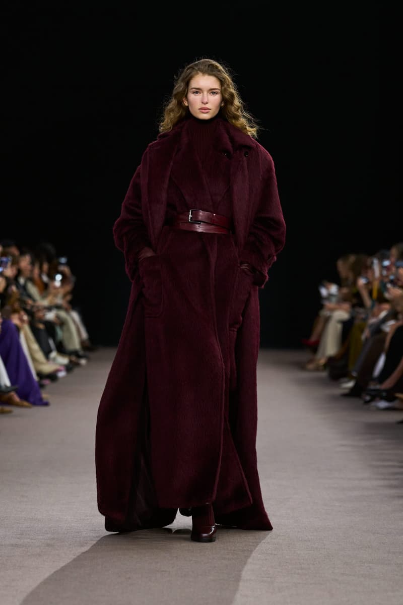 max mara 2025 fall winter milan fashion week runway details