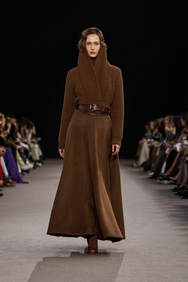 max mara 2025 fall winter milan fashion week runway details