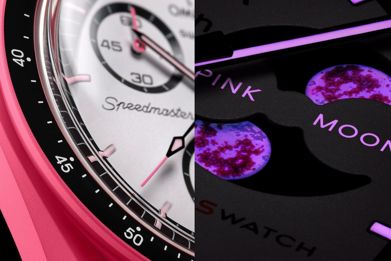 OMEGA X Swatch 推出粉紅色 MoonSwatch,愛心計時按鈕收服所有少女心!