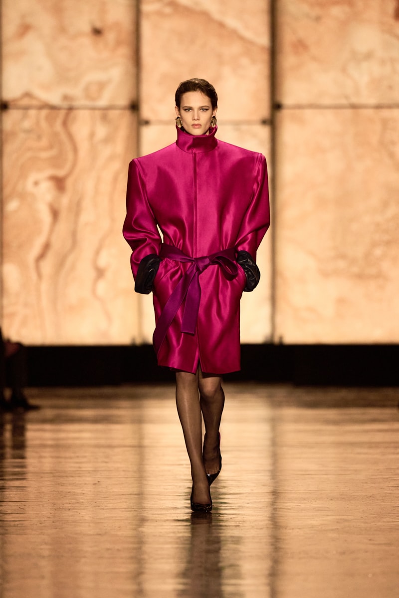 saint laurent 2025 fall winter paris Anthony Vaccarello runway detail