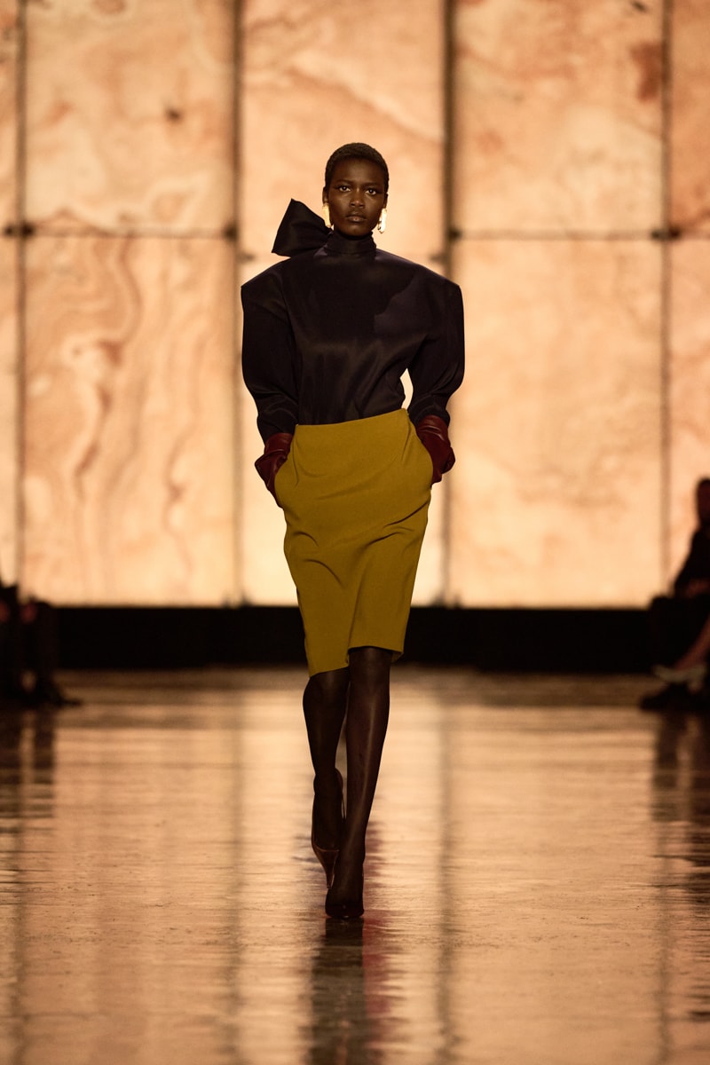 saint laurent 2025 fall winter paris Anthony Vaccarello runway detail
