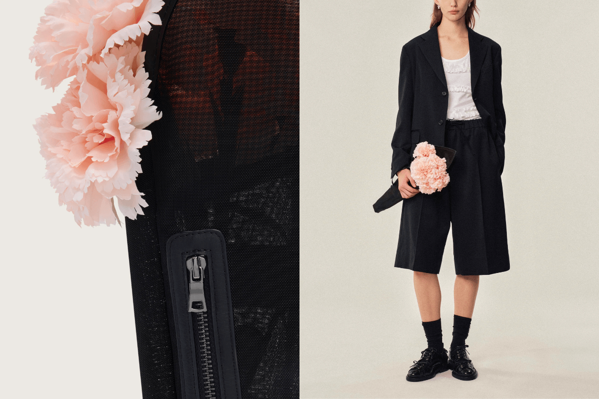 Simone Rocha Bouquet Clutch Bag Pearl Duck Bag info 2025ss