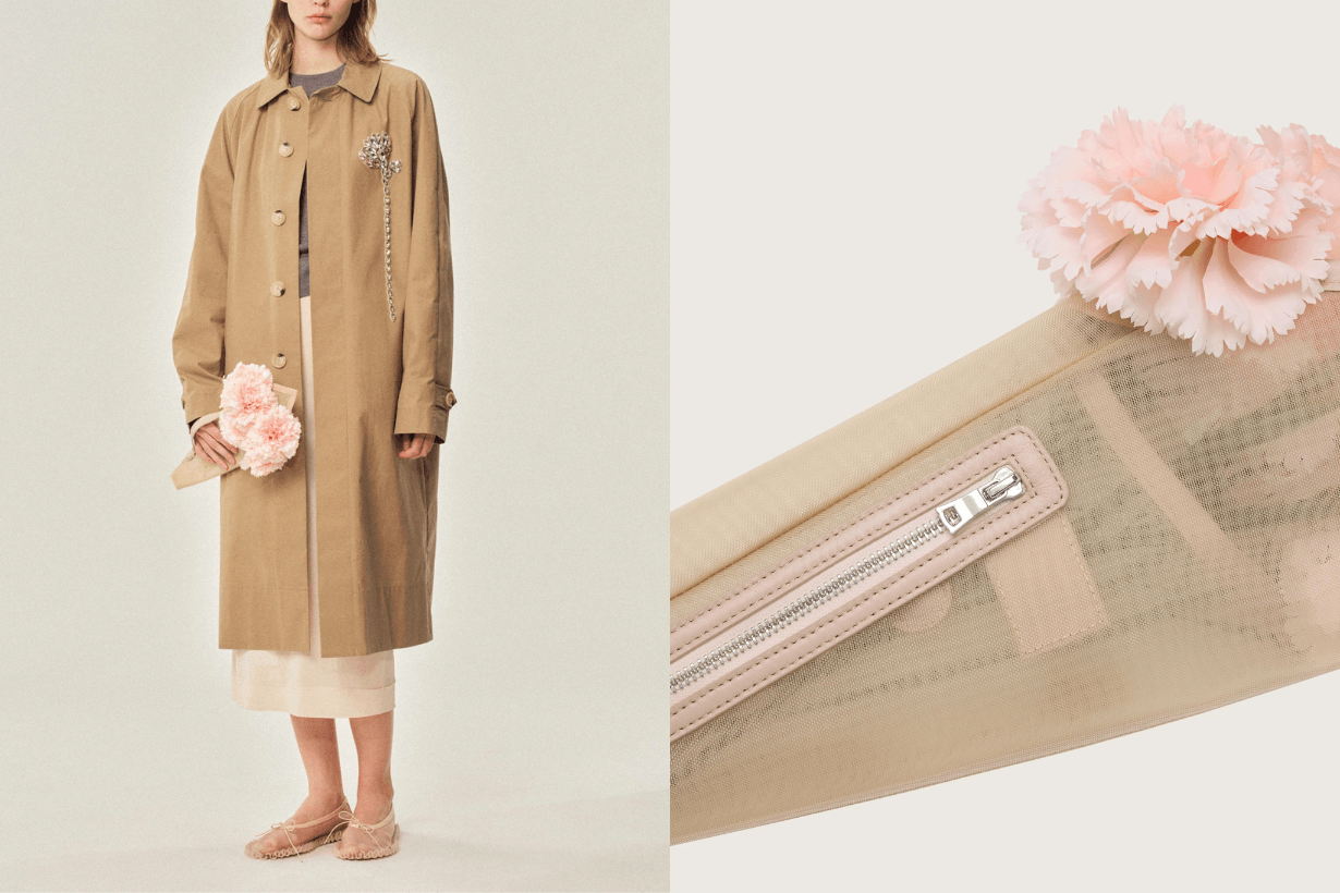 Simone Rocha Bouquet Clutch Bag Pearl Duck Bag info 2025ss