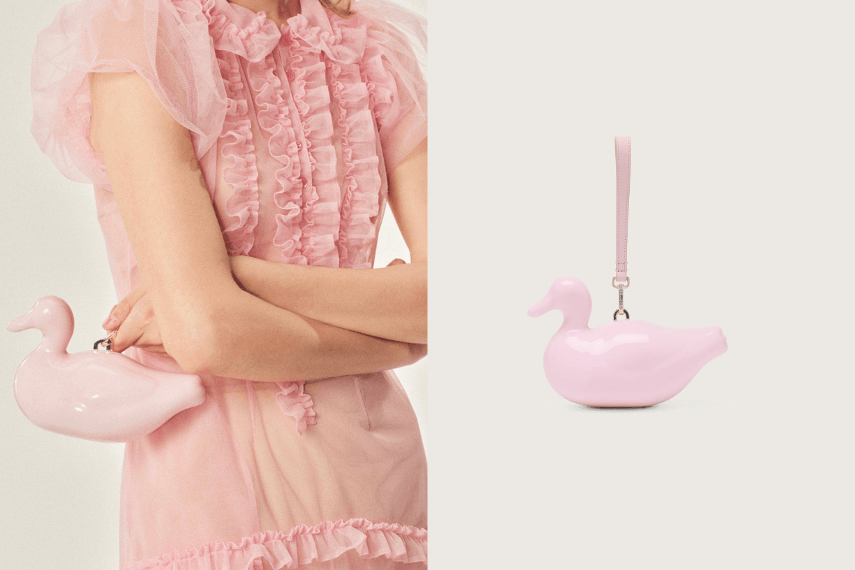 Simone Rocha Bouquet Clutch Bag Pearl Duck Bag info 2025ss