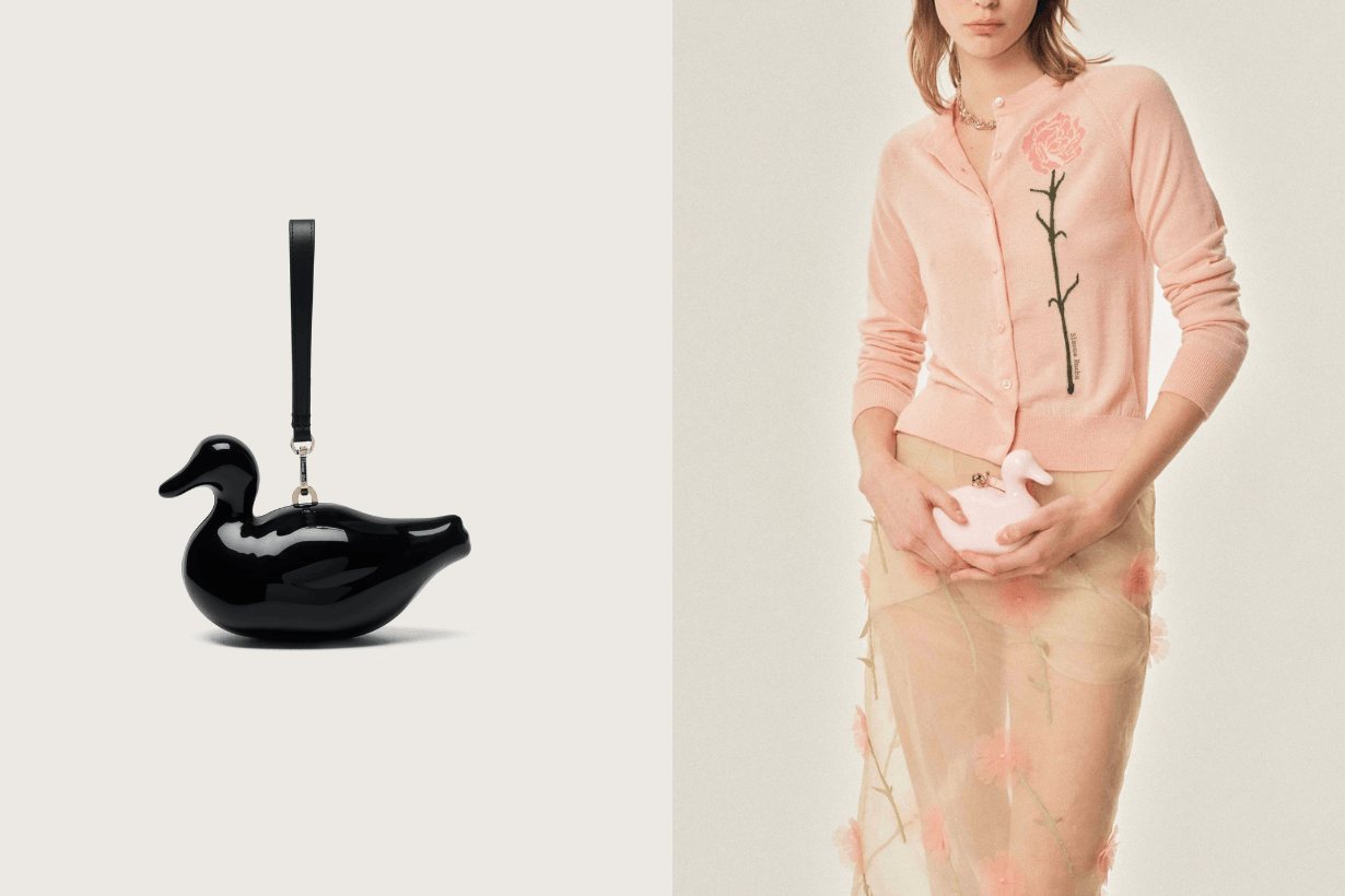 Simone Rocha Bouquet Clutch Bag Pearl Duck Bag info 2025ss