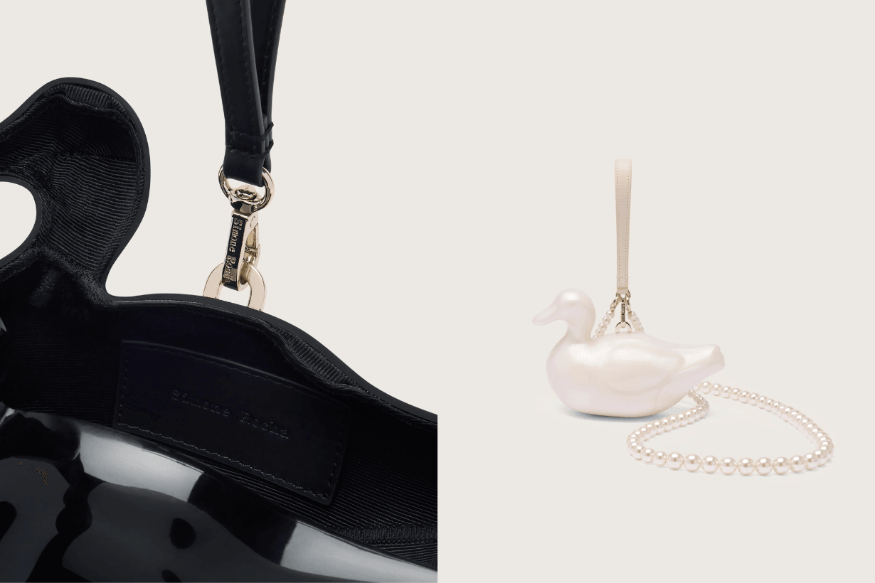 Simone Rocha Bouquet Clutch Bag Pearl Duck Bag info 2025ss