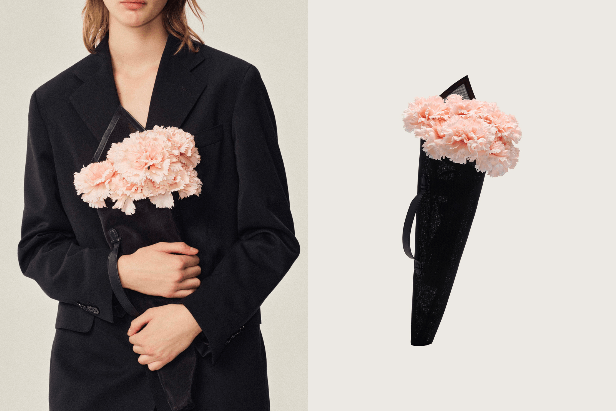 Simone Rocha Bouquet Clutch Bag Pearl Duck Bag info 2025ss