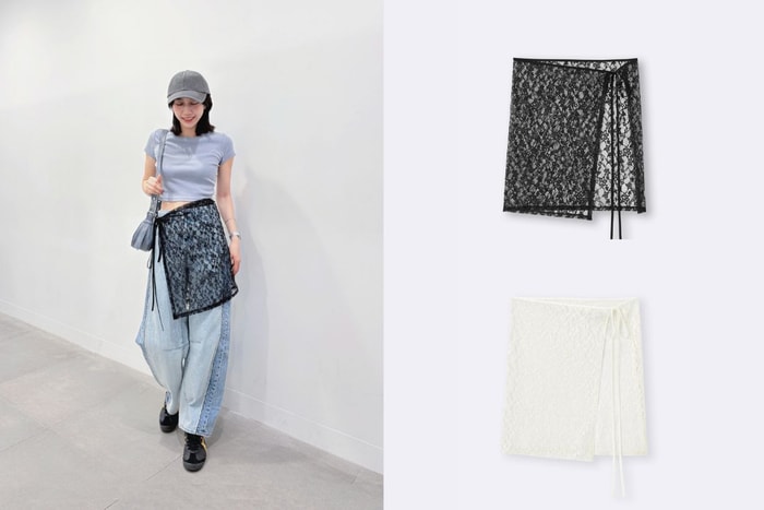 亮點加分的秘密武器:GU 蕾絲綁帶片裙,為夏日穿搭多找一點靈感!